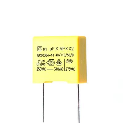 Condensador antiinterferente del condensador 300V de 0,1 uF con la propiedad de la curación del uno mismo