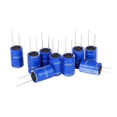 Voltio estupendo Supercapacitor 25F del condensador 2,7 del faradio sin necesidad de mantenimiento