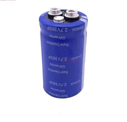 la capacidad de gran intensidad de la descarga de Supercapacitor del coche de 2.7V 360F es fuerte estupendo
