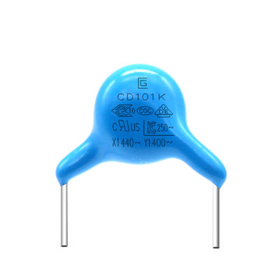 Condensador de cerámica azul estable 101K para el equipo electrónico