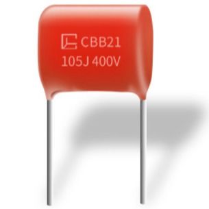 La buena resistencia de humedad metalizó los condensadores CBB21 105J 400V P15MM del polipropileno