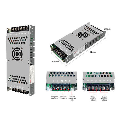 SMPS Comutación de la pantalla LED fuente de alimentación 12v 300w conductor de voltaje constante LED ultra delgado 5v