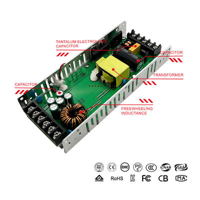 SMPS Comutación de la pantalla LED fuente de alimentación 12v 300w conductor de voltaje constante LED ultra delgado 5v