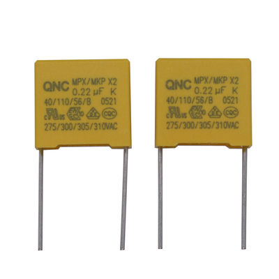 Capacitador de seguridad radial X2 10.1UF 0.47UF1.0UF 2.5 veces el voltaje de sobretensiones de -40.C a 85.C Rango de temperatura de funcionamiento