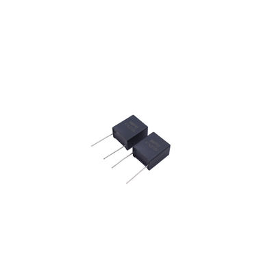 Capacitador de película de polipropileno metalizado gris 100% prueba0.00022uF~3.9uF a través de la instalación de agujeros