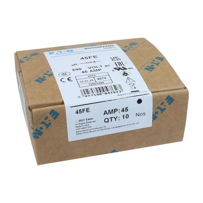 Eaton Bussmann Serie de alta velocidad estándar británico BS88 fusible 45ET