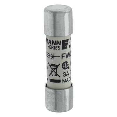 Excelente capacidad de ciclismo y rendimiento Cramic Fuse Eaton Bussmann 10 X 38 mm Ferrule Fuse FWC-3A10F