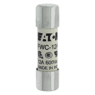 Excelente capacidad de ciclismo y rendimiento Cramic Fuse Eaton Bussmann 10 X 38 mm Ferrule Fuse FWC-12A10F