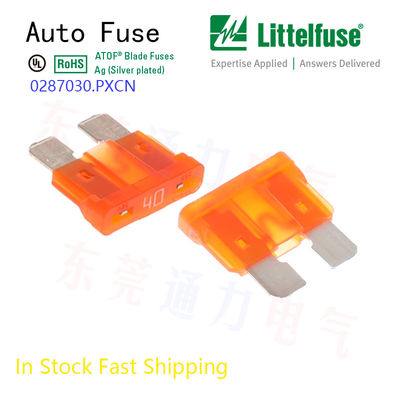 Fuentes pequeñas para automóviles 7.5A Fuentes para cuchillas de automóviles marrón 32V Dc Mfr Parte no 0287007.5.PXCN