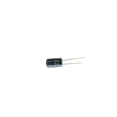 Condensador 330UF 50V Aluminio para Operación de Alta Frecuencia con Capacidad de Autorregeneración