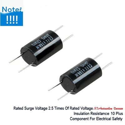 Tensión nominal de sobretensión 2,5 veces la tensión nominal X2 Resistencia de aislamiento del condensador de protección 10 más componente para seguridad eléctrica
